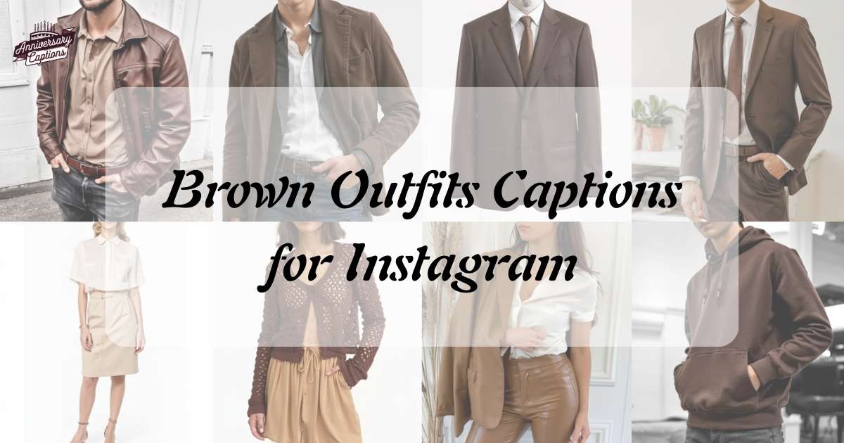 Brown Outfits Captions for Instagram