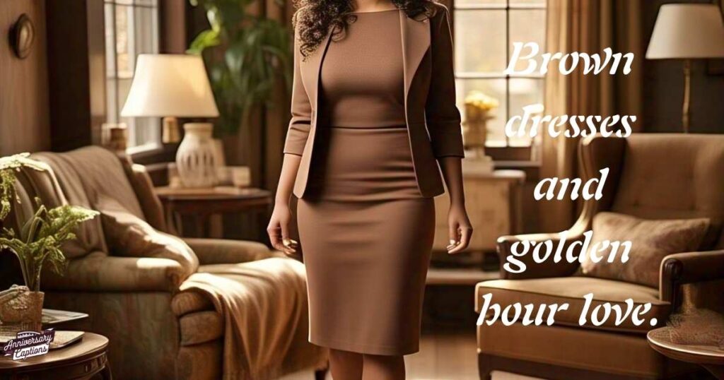 Romantic Brown Outfits Quotes for Instagram