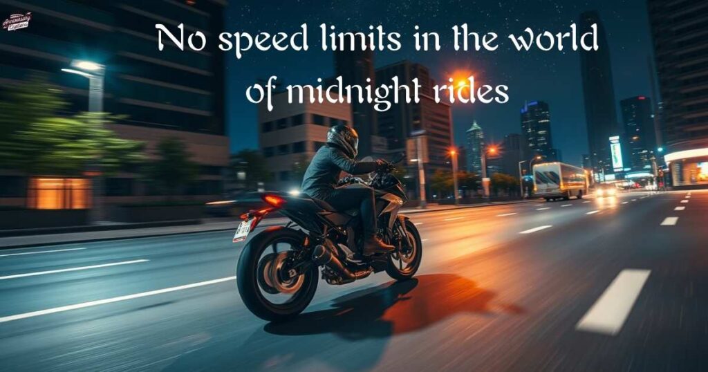 Midnight Motorcycle Ride Captions For Instagram