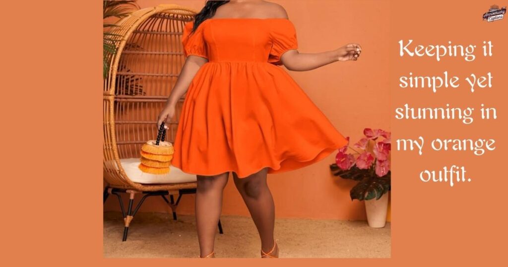 Short Captions for Orange Outfit for Instagram